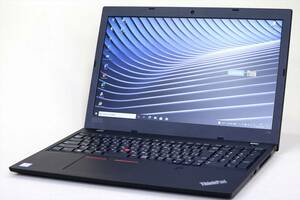 【1円～】Office2019付属！第8世代Core i7+15.6型FHD液晶！ThinkPad L580 i7-8550U SSD256G 8GB 指紋認証 カメラ Win10