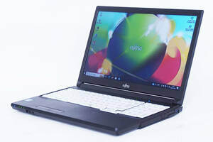 【1円～】Office2021 DVD-ROMドライブ搭載！LIFEBOOK A579/A Celeron 4205U RAM8GB HDD500GB 15.6インチHD テンキー Win10Pro 富士通製