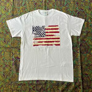 アメリカ国旗 USAフラッグ スーベニアTシャツ Mサイズ