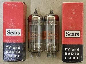 ■NEW19734■ Sears 6GU7（SYLVANIA製）同一デートコード新品元箱入２本セット