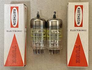 ■NEW19608■ RAYTHEON 6ES8/ECC189　新品元箱入２本セット