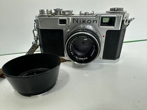 【希少1円スタート】ニコン Nikon フィルムカメラ レンジファインダー レンズ セット　5cm f2 シャッターOK