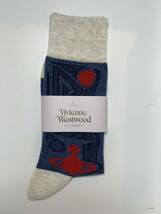 vivienne westwood ヴィヴィアンウエストウッド　 オーブマーク　ブルー メンズソックス　 新品未使用品Vivienne Westwood 紳士靴下_画像1