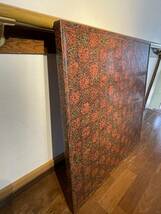 日本伝統工芸 津軽塗 唐塗 座卓 こたつ天板 正方形 テーブル 大きさ 76㎝×76㎝ 重要無形文化財_画像5