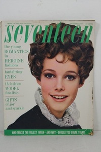 [珍品]AMERICA'S TEEN-AGE MAGAZINE seventeen 1967年12月号 当時物 雑誌 ティーン向け 60年代 ファッション誌 雑貨