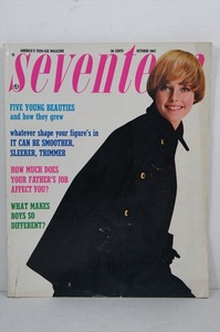 [珍品]AMERICA'S TEEN-AGE MAGAZINE seventeen 1967年10月号 当時物 雑誌 ティーン向け 60年代 ファッション誌 雑貨