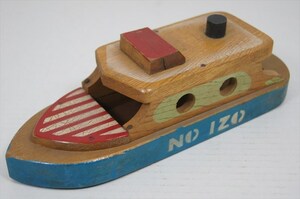木製 船 NO IZO 当時物 日本製 昭和レトロ 木のおもちゃ 貨物船 ボート 船舶 木製玩具 雑貨