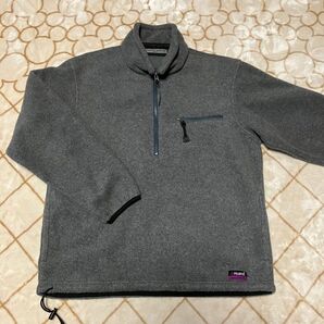 [メンズ M] TRICOT d' ALBAUD FRANCE ハーフジップ　フリースプルオーバー　大きめ　POLARTEC