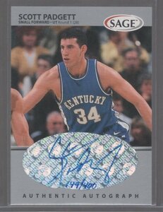 99-00 SAGE Silver Scott Padgett Auto /400