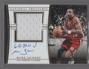 15-16 Panini National Treasures Mark Jackson JSY Auto /49