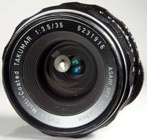 分解整備・実写確認済 Super-Multi-Coated TAKUMAR 35mm F3.5 クリアな広角描写を楽しむことができるオールドレンズ【送料410円】_画像1