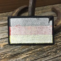 GERMANY 国旗柄 刺繍 ワッペン ◆ ドイツ パッチ 三色旗 アイロン接着 FLAG PATCH CAWP92_画像2