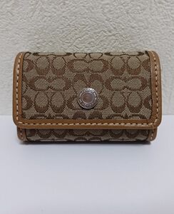 未使用品 COACH コーチ ミニシグネチャー・コンタクトレンズケース 品番 F60163