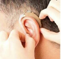 ☆集音器 耳かけ充電式 補聴器 左右両用 デジタル イヤホンキャップ大小6種 肌色 軽量☆_画像5