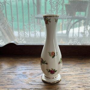 ロイヤルアルバート オールドカントリーローズ 一輪差し Royal Albert Bone China 'Old Country Roses' small vase 英国製の画像2