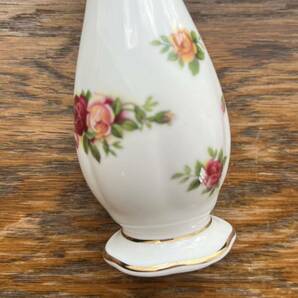 ロイヤルアルバート オールドカントリーローズ 一輪差し Royal Albert Bone China 'Old Country Roses' small vase 英国製の画像4