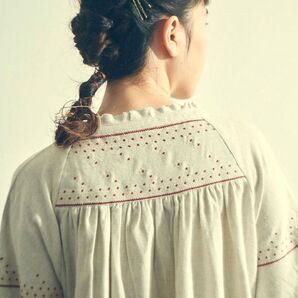 tsumugu 起毛刺繍 ワンピース