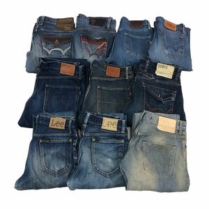 S③ デニム 10本 まとめ売り EDWIN エドウィン Lee リー 503 403 505 ボトムス ジーンズ Gパン denim パンツ メンズ 卸売