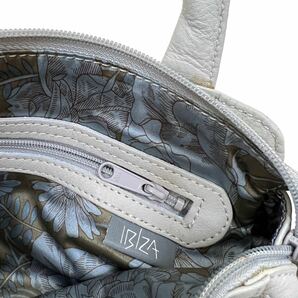 D490 IBIZA イビサ イビザ ハンドバッグ 手持ち 手提げ かばん カバン 鞄 バッグ BAG グレー系 レディース 実寸参考の画像9