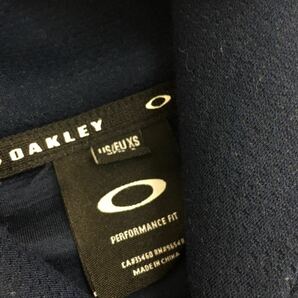 C302 OAKLEY オークリー GOLF ゴルフ ゴルフウェア もっちり 長袖 スウェット トレーナー トップス プルオーバー メンズ S ネイビー 紺 の画像6