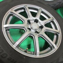 美品 ハリアー 225/65R17 冬用スタッドレス 70%-80%山 ヨコハマ iceGUARD G075 4本 5穴PCD114.3 7J +38 RAV4 レクサスNX 中古新潟_画像2