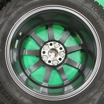 美品 ハリアー 225/65R17 冬用スタッドレス 70%-80%山 ヨコハマ iceGUARD G075 4本 5穴PCD114.3 7J +38 RAV4 レクサスNX 中古新潟_画像4