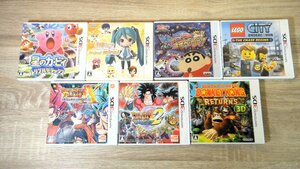 【中古】Nintendo3DS 任天堂 初音ミク/カービィ/ドラゴンボールetc ソフト７点セット
