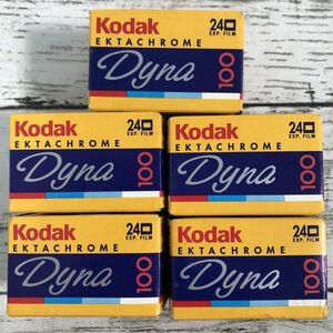 F5 期限切れフィルム 24枚撮り5本 まとめ Kodak Dyna 100 EB 135-24 コダック ダイナ 未使用 フィルム カメラ 1000~