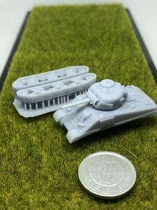 1/144レジンキット　未組立　未塗装 WWⅡ アメリカ軍　M4 中戦車　Bワールドタンク ミュージアム　【同梱可能】