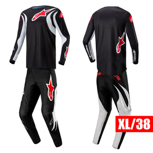 【送料サービス】 ALPINESTARS ’24 FLUID ルーセント 上下セット ブラックホワイト XL/38サイズ