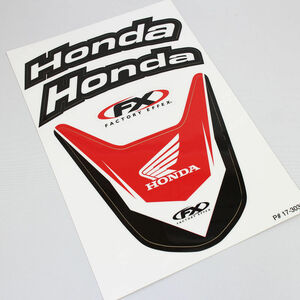 【送料￥880】 ファクトリーFX フロントフェンダーデカール HONDA CRF150R 07-21用