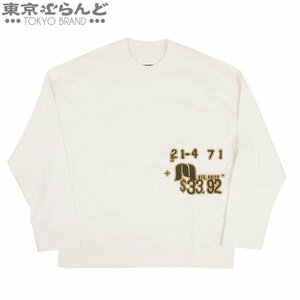 101691571 ジルサンダー JIL SANDER Tシャツ CN LS JSMU707026 ホワイト コットン クルーネック カットソー M 長袖 メンズ