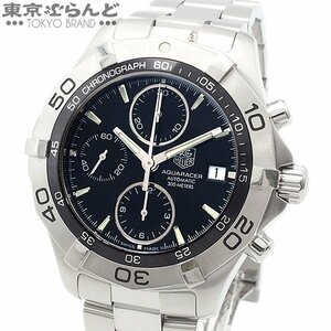 101699145 1円 タグホイヤー TAG HEUER アクアレーサー クロノグラフ CAF2110 ブラック SS 腕時計 メンズ 自動巻