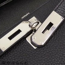 101699496 エルメス HERMES ジプシエール 28 D刻印 黒 ブラック シルバー金具 トリヨン ショルダーバッグ レディース_画像5