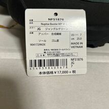 タグ有◆THE NORTH FACE ノースフェイス スノーブーツ ヌプシブーティー 25.0cm グリーン ロゴ NF51876 NUPTSE BOOTIE WP VI LOGO _画像10