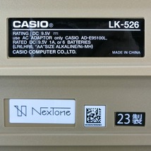 CASIO カシオ 楽らく 光ナビゲーション 電子キーボード Casiotone カシオトーン 61鍵 LK-526 鍵盤楽器 ホワイト 【S212423872】中古_画像4