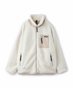 未使用品　SILAS　BOA FLEECE ZIP UP JACKET　ボア　フリース　白　M　サイラス