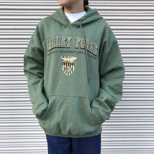 Gildan米軍 VALLEY FFRGE military academy and college 海軍 ネイビー スウェット パーカー 古着 ヴィンテージ 80s champion ミリタリー M