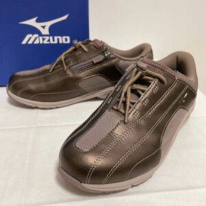 和84★ 箱付き Mizuno FREEWALK ミズノ ウォーキングシューズ スニーカー 23.5 EEEE レディース ブロンズ