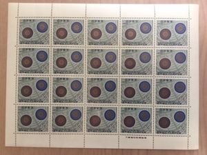 1965年 国民参政75周年記念 １シート(20面) 切手 未使用