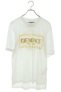 フェンダーチェ FENDACE 22SS FS7900 AJKL サイズ:XS ロゴ刺繍プリントTシャツ 中古 BS99