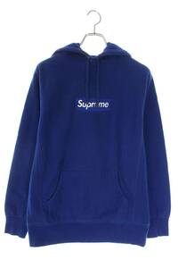 シュプリーム SUPREME 08AW Box Logo Pullover Royal サイズ:M ボックスロゴプルオーバーロイヤルパーカー 中古 SB01