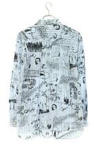 コムデギャルソンシャツ COMME des GARCONS SHIRT W24057 サイズ:M ストライプイラストデザイン長袖シャツ 中古 BS99_画像2