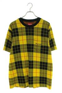 シュプリーム SUPREME 18SS Jacquard Tartan Plaid Tee サイズ:S ジャガードタータンチェックTシャツ 中古 BS99