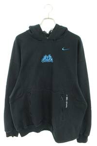 ナイキ NIKE オフホワイト 22AW OFF-WHITE NRG CL FLEECE L/S HOODIE DN1760-010 サイズ:XXL ロゴ刺繍プルオーバーパーカー 中古 BS99