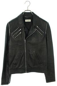 サンローランパリ SAINT LAURENT PARIS 15AW 397438 Y5KI1 サイズ:44 マルチジップダブルライダースレザージャケット 中古 OM10