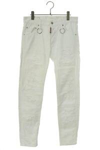 ディースクエアード DSQUARED2 S74LB0531/Skinny Dan Jean サイズ:46 クラッシュ加工スキニーデニムパンツ 中古 BS99