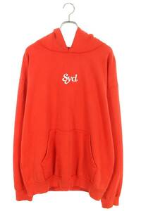 ガールズドントクライ Girls Dont Cry syd LOGO HOODIE サイズ:XL ロゴプリントプルオーバーパーカー 中古 BS55