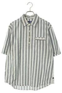 ボット BoTT 23SS Pullover Stripe S/SL Shirt 231BoTT07 サイズ:L プルオーバーストライプ半袖シャツ 中古 BS99