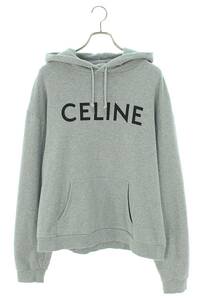 セリーヌバイエディスリマン CELINE by Hedi Slimane 21AW 2Y321670Q サイズ:XL クラシックロゴルーズプルオーバーパーカー 中古 SB01